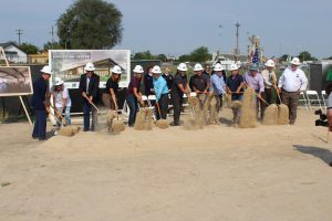 Photo of July 28 groundbreaking ceremony for the new Canyon County Fair Expo Building