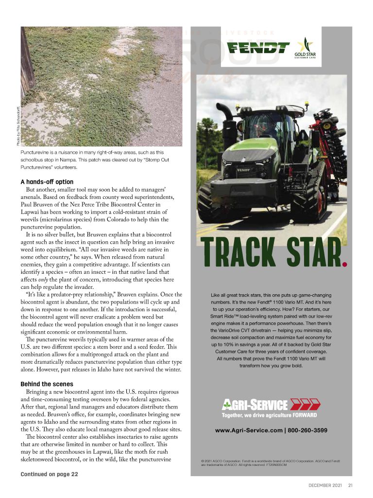 Page 2 of AJ Mondor interview in AG Proud Idaho magazine's December edition