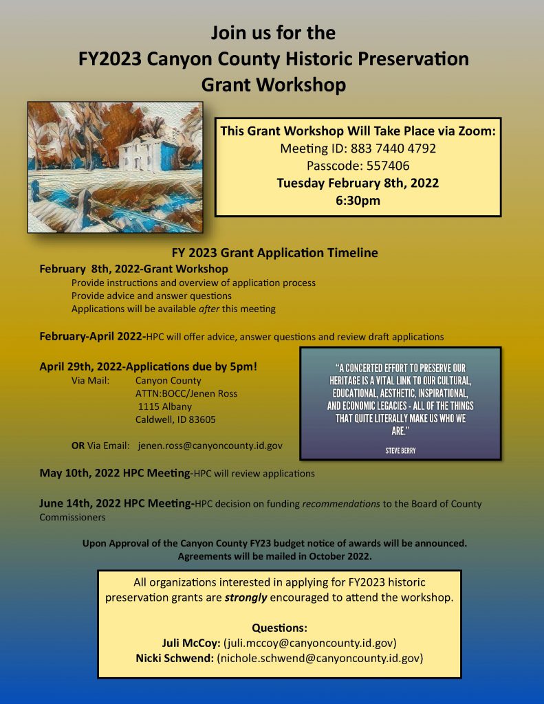 Flyer for HPC grant workshop on Feb 8